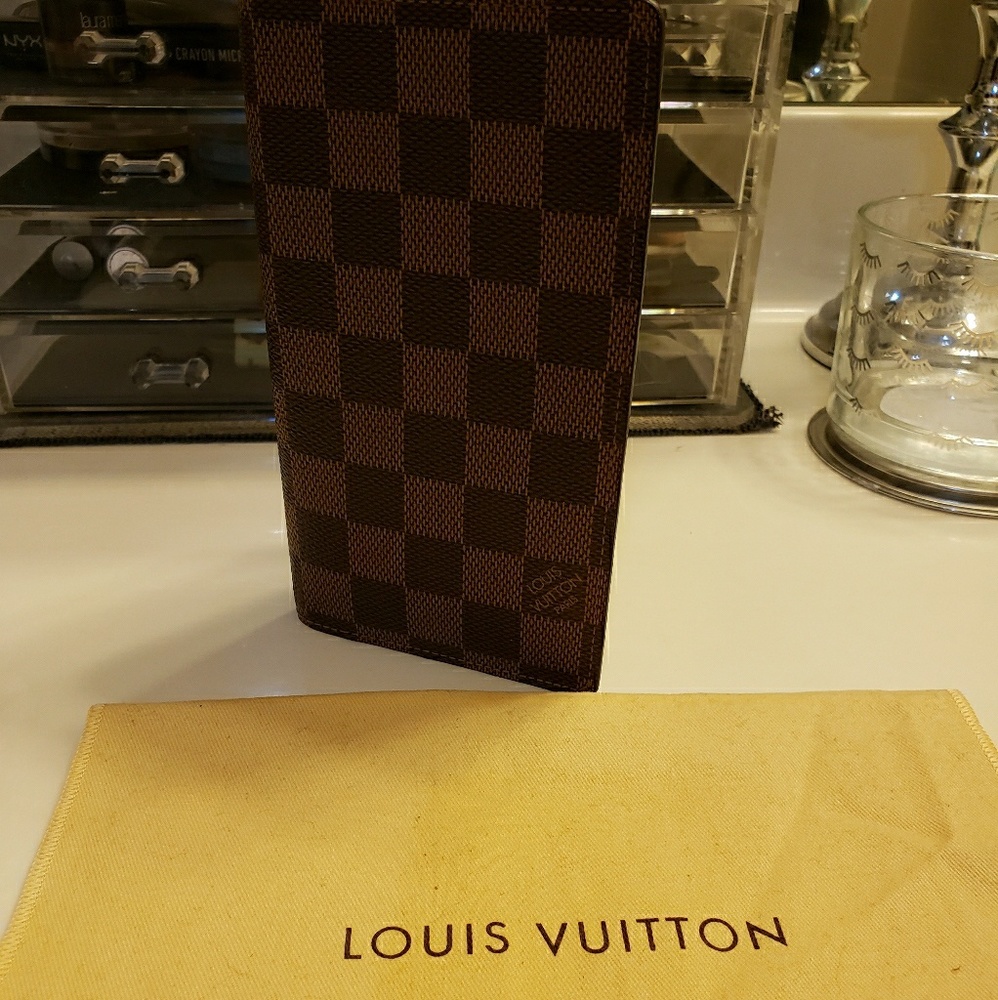 *SOLD ❤ LV Pocket Agenda Cover Damier Ebene